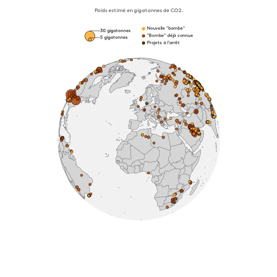 Infographie franceinfo : Bombes carbone dans le monde